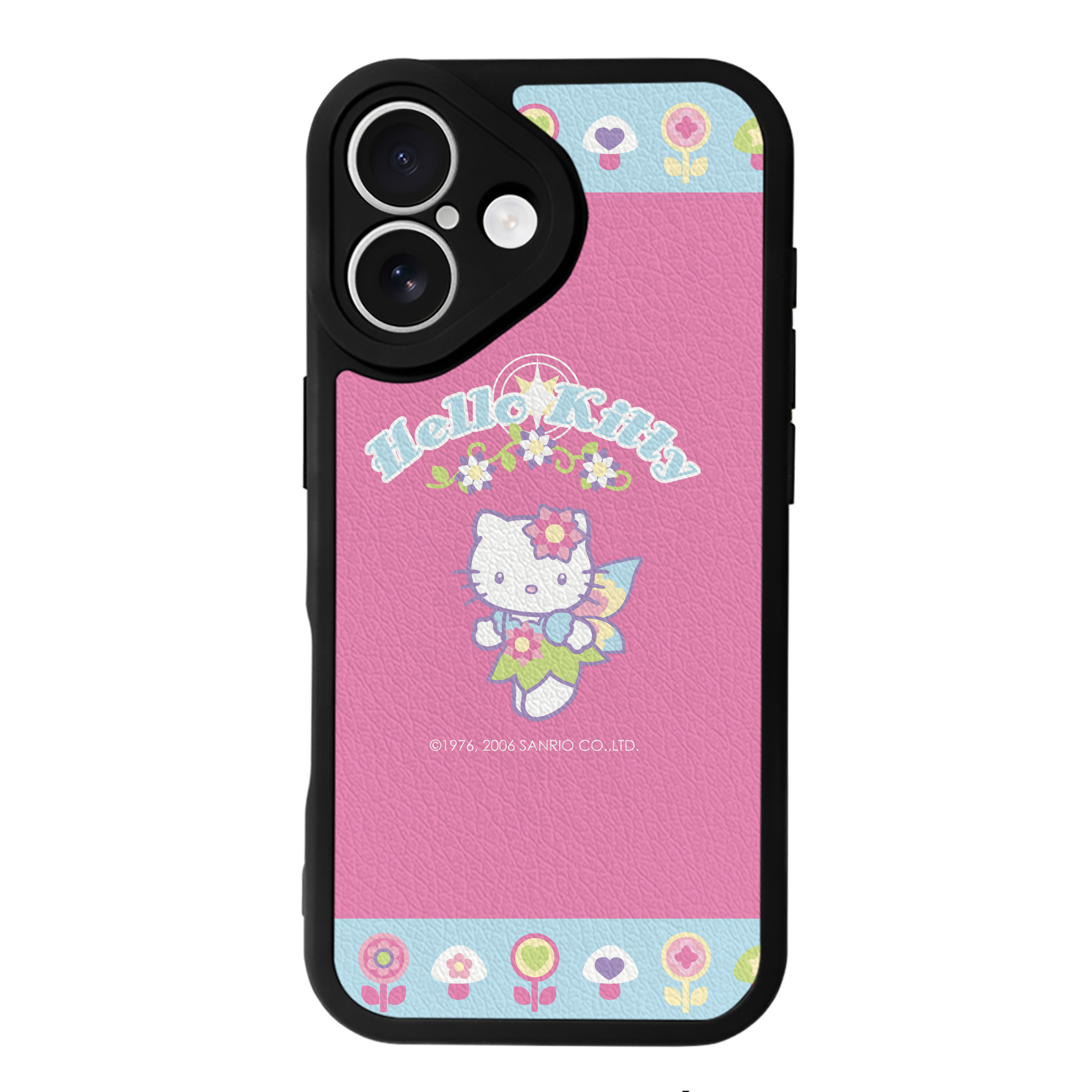 （画像用） Hello Kitty ハローキティ 【iPhone 16シリーズ対応】シリコンスマホケース（レザー調） 材質：シリコン